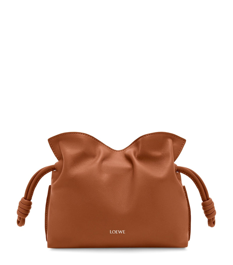 LOEWE Mini Flamenco leather clutch bag, UK version
