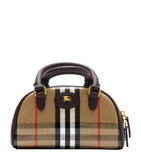 Burberry Mini Canvas Highlands Bowling Bag - British product