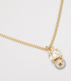 Jimmy Choo faux pearl pendant necklace (British brand)