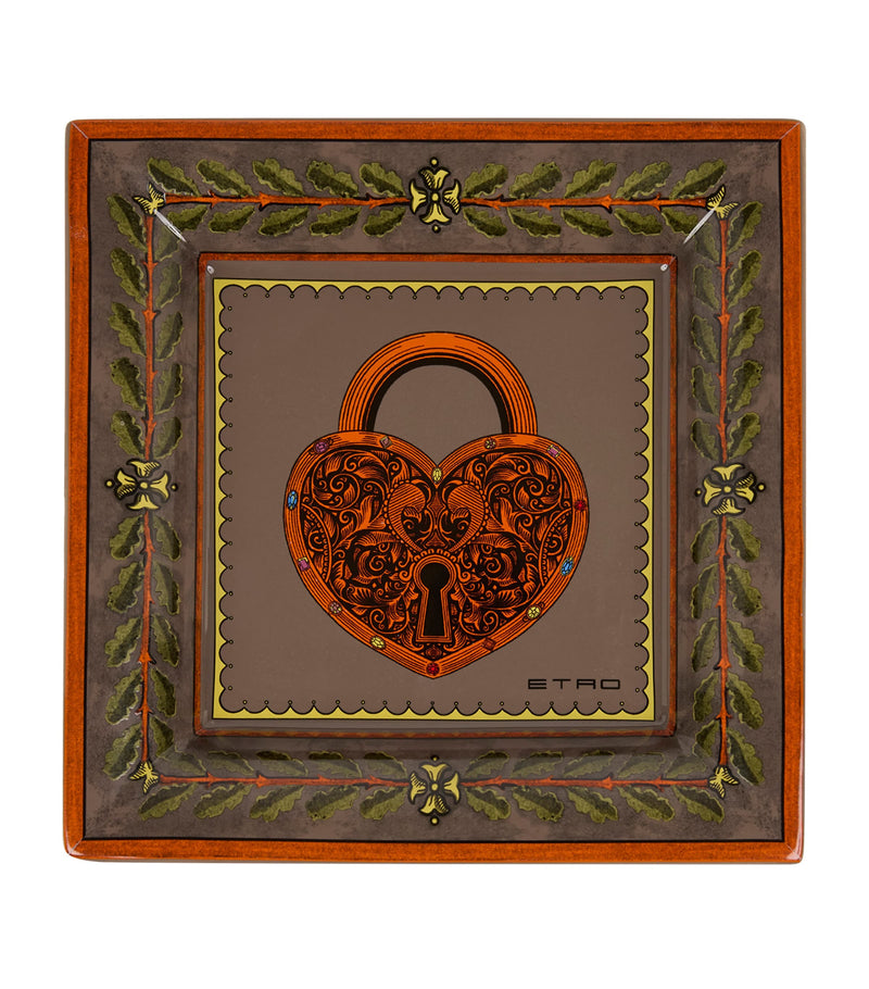 Etro Herald ceramic tray 20cm x 20cm - British product