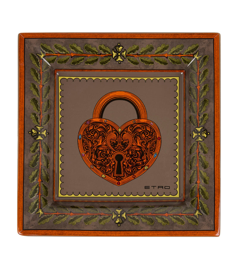 Etro Herald ceramic tray 20cm x 20cm - British product