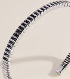 Suzanne Kalan white gold and sapphire inlay bangle, UK version