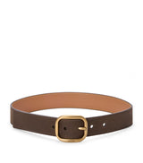 Harrods LOEWE Leather Rounded-Rectangle Belt- Buy online at McGrocer