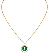 Harrods Messika Lucky Move Yellow Gold, Diamond and Malachite Necklace (0.18ct)- Buy online at McGrocer