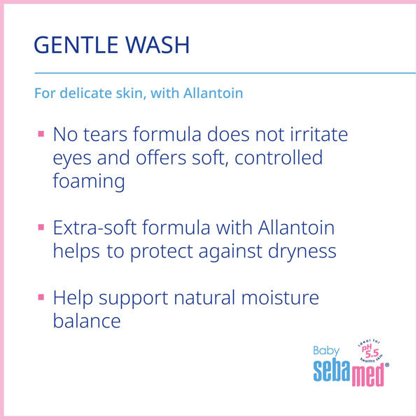 Sebamed baby wash 1000ml, imported from the UK