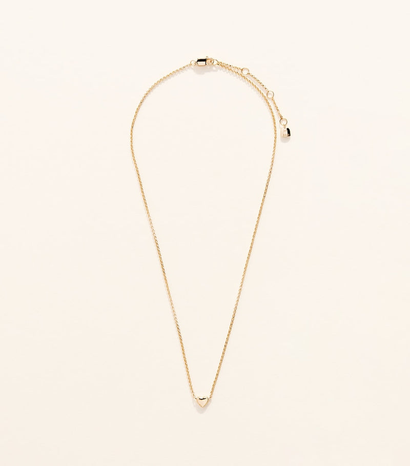 Astrid & Mayu gold-plated sterling silver heart necklace - British product