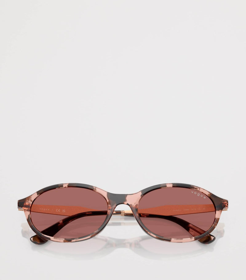Vogue Oval Sunglasses slim oval shape coloured tint, UK version