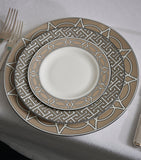 O.W. London geometric print dinner plates set of two, 26cm, imported from the UK