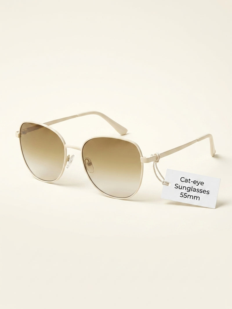 Prada irregular sunglasses pale gold grey gradient 57mm - British product