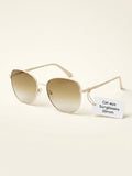 Prada irregular sunglasses pale gold grey gradient 57mm - British product