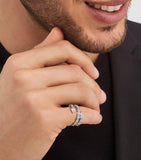 Bvlgari Serpenti Viper ring in white gold and diamonds, UK version