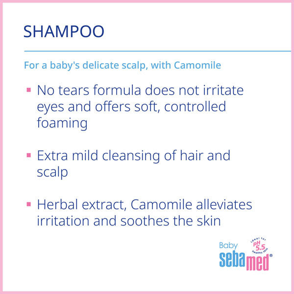 Sebamed baby shampoo for infants 500ml (British brand)