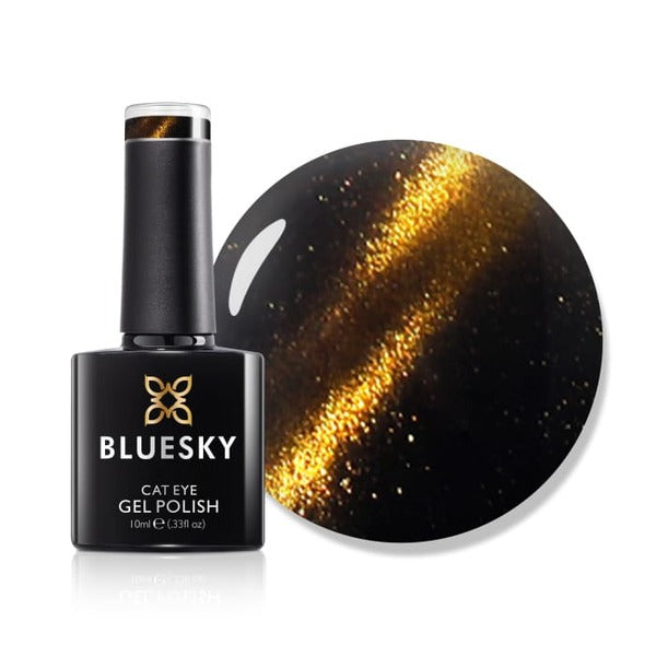 Bluesky gel polish cat eye coat golden - British product