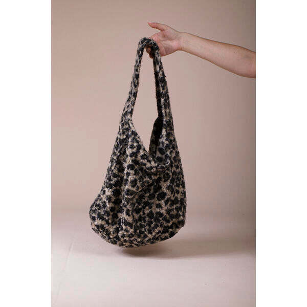 SVNX hobo bag beige leopard one size, UK version