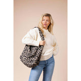 SVNX hobo bag beige leopard one size, UK version