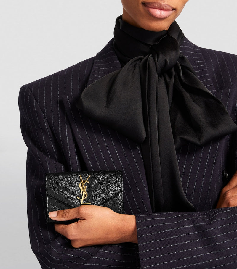 Saint Laurent leather quilted wallet, UK version