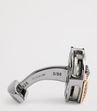 Tateossian sterling silver black diamond cufflinks, UK version