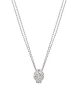 Harrods Boodles The Knot Pendant Necklace White Gold and Diamond 45cm- Buy online at McGrocer
