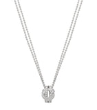 Boodles white gold diamond knot pendant necklace - British product