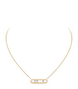 Harrods Messika Move Classique Yellow Gold and Diamond Necklace (0.20ct)- Buy online at McGrocer