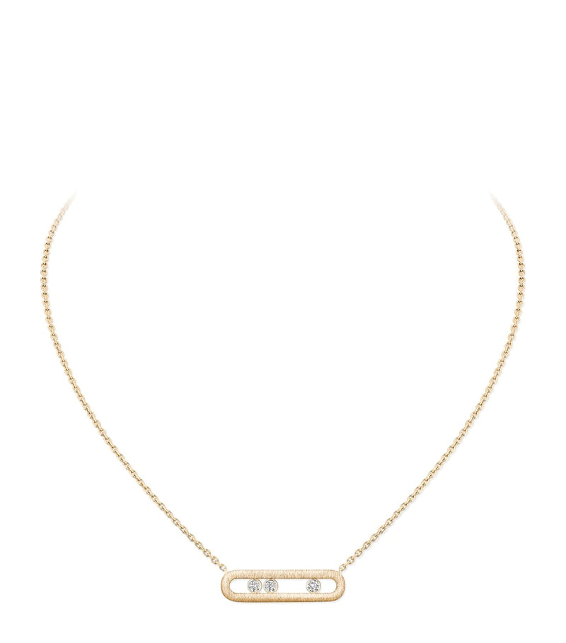 Messika Move Classique yellow gold diamond necklace 0.20ct (British brand)