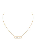Messika Move Classique yellow gold diamond necklace 0.20ct (British brand)