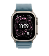 Harrods Apple Watch Ultra 3 Natural with Light Blue Alpine Loop Smartwatch 49mm Medium- Buy online at McGrocer