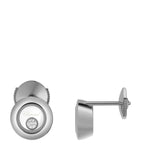 Chopard white gold Happy Diamonds earrings with dancing diamond, UK version