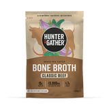Holland & Barrett Hunter & Gather Foods Instant Bone Broth Classic 400g- Buy online at McGrocer