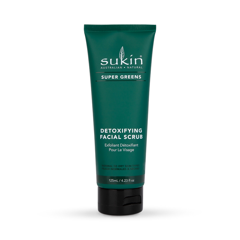 Sukin Super Greens Facial Scrub 125ml (British brand)