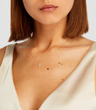 Persée 18kt yellow gold diamond 3-stone necklace - British product