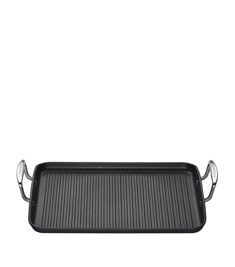 Le Creuset toughened non-stick ribbed rectangular grill 35cm, UK version