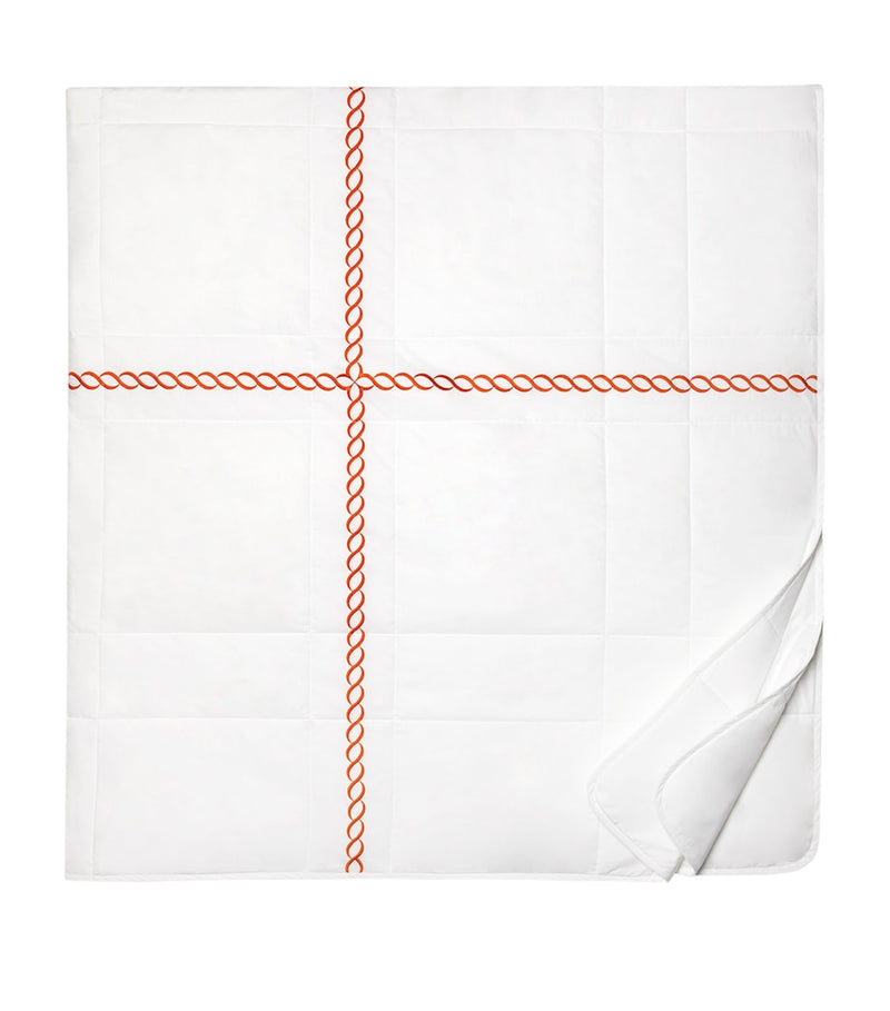 Pratesi Treccia super king bedspread, imported from the UK