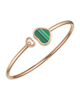 Harrods Chopard Rose Gold and Diamond Happy Hearts Bangle- Buy online at McGrocer