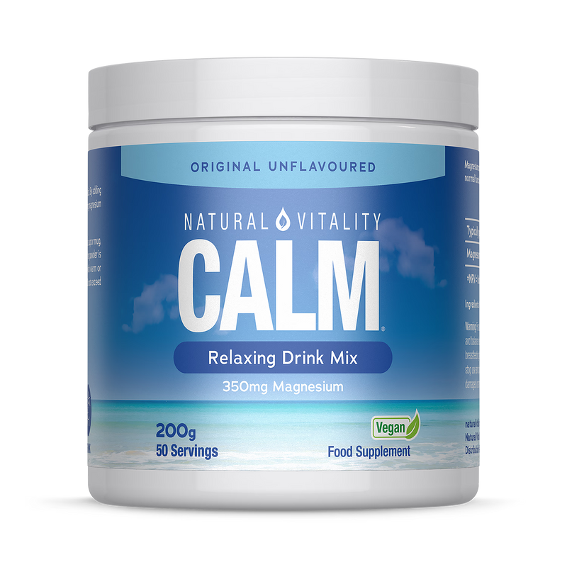 Natural Vitality Calm drink mix Original Unflavoured 200g, imported from the UK