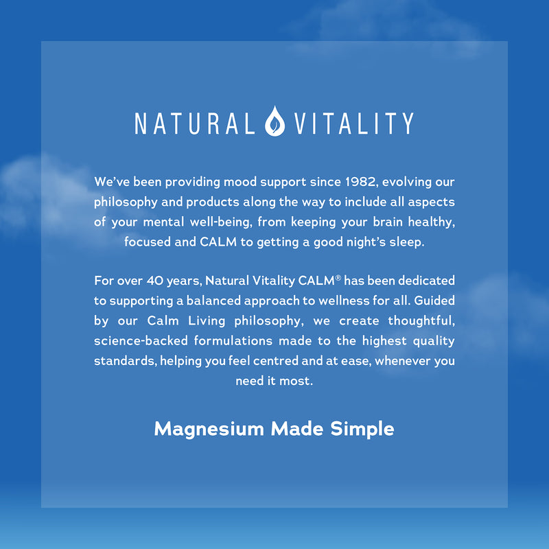 Natural Vitality Calm drink mix Original Unflavoured 200g, imported from the UK