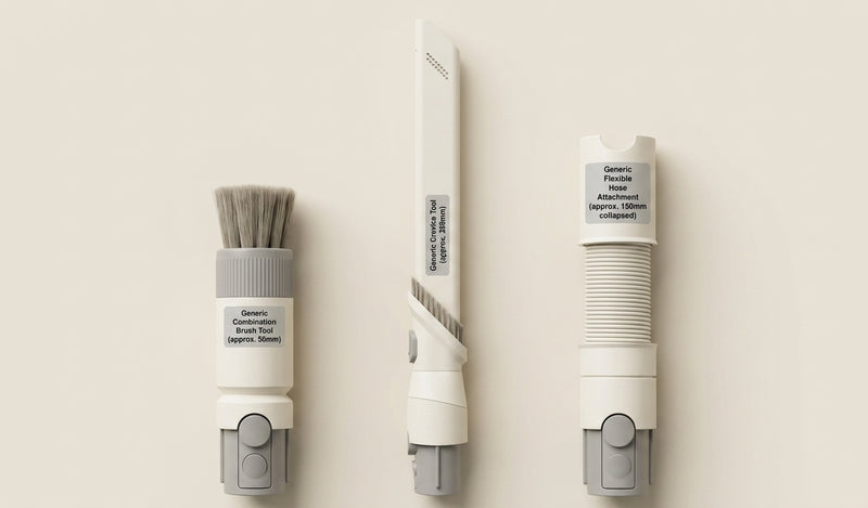 Dyson detail cleaning kit with three accessories, imported from the UK