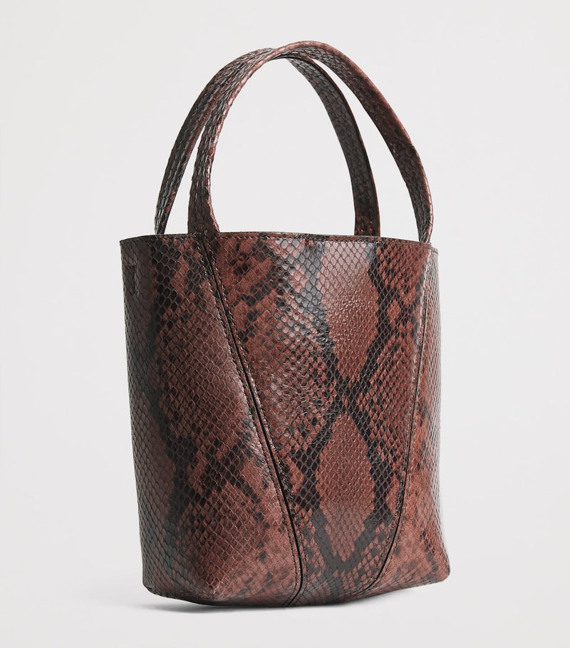 Chloé Spin tote bag snakeskin effect small size (British brand)