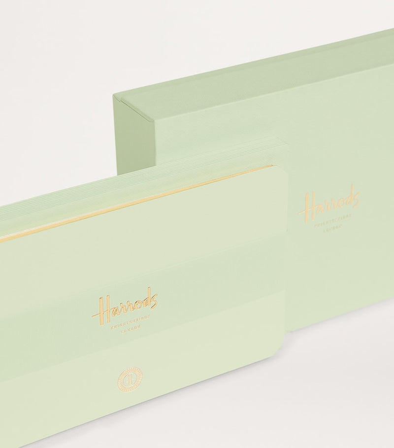 Harrods correspondence set with sage green borders - British product