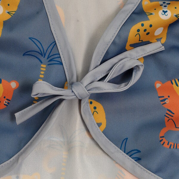 Ziggle baby coverall bib tigers and leopards print - British product