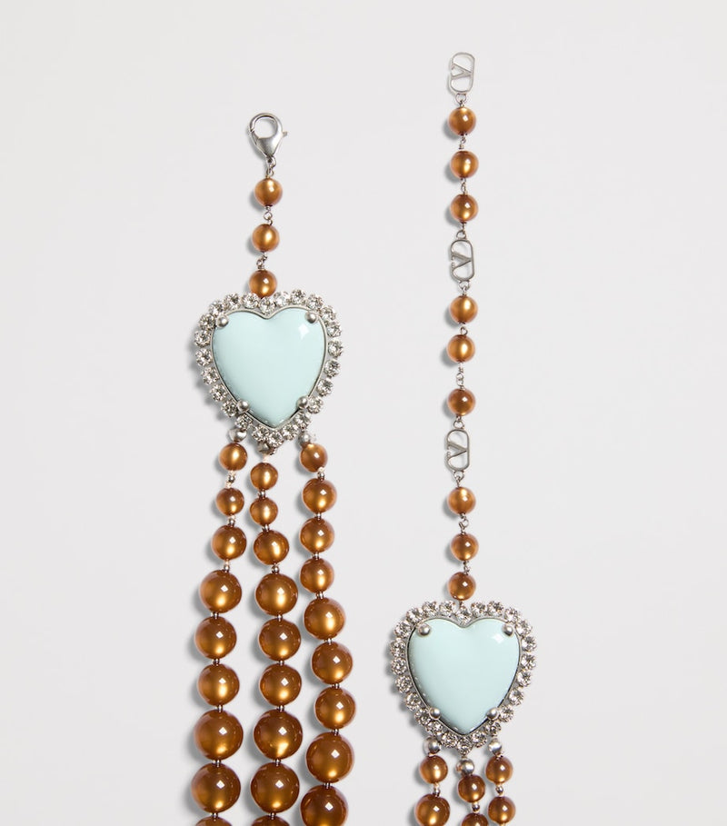 Valentino Garavani beaded layered necklace (British brand)