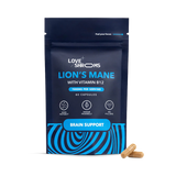 Holland & Barrett Love Health Lion's Mane Mushroom Capsules Dietary Supplement 60 Capsules- Buy online at McGrocer