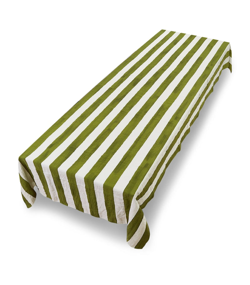 Summerill & Bishop linen stripe tablecloth 165x380cm (British brand)