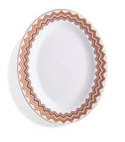 Missoni Home zigzag oval serving dish 36cm, imported from the UK
