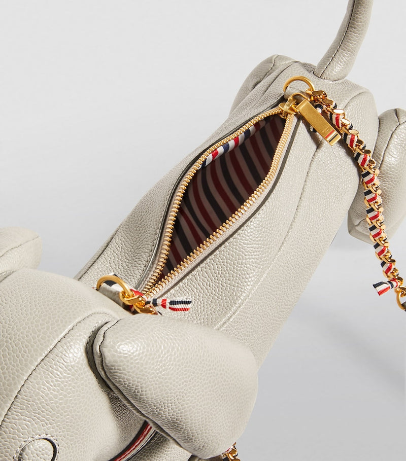 Thom Browne Mini Hector cross-body bag in leather imported from the UK
