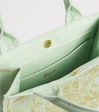 Harrods small gold building shopper bag canvas, UK version