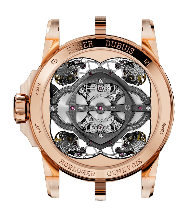 Roger Dubuis Excalibur Spider rose gold watch 45mm (British brand)