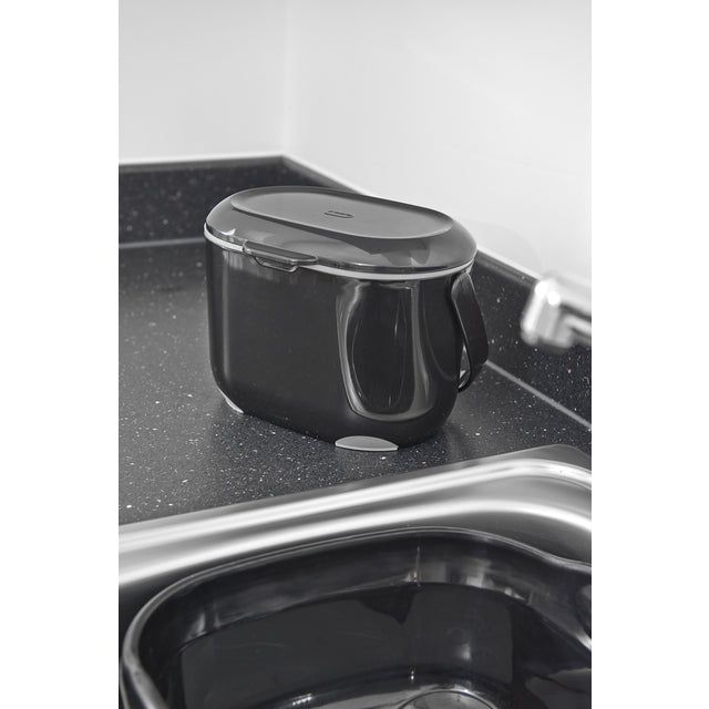 Addis Black/Grey Kitchen Food Compost Caddy - McGrocer