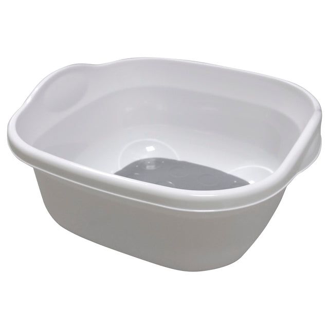 Addis Premium Soft Touch Washing Up Bowl White / Grey - McGrocer