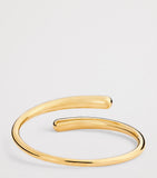 LIÉ STUDIO gold-plated Olga bangle, adjustable, 6cm - British product